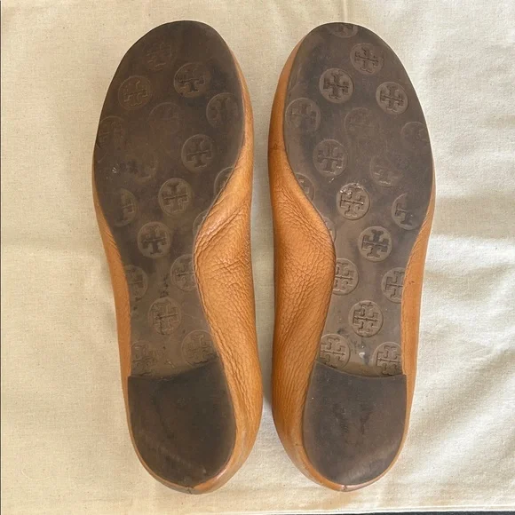 Tory Burch Tan Leather Loafers - Picture 5 of 5